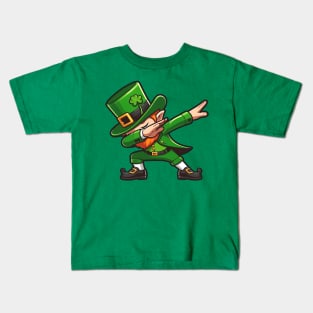 Dabbing Leprechaun Kids T-Shirt